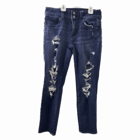 American Eagle Outfitters Denim - American Eagle Artist Crop 5 Pocket Blue Jeans